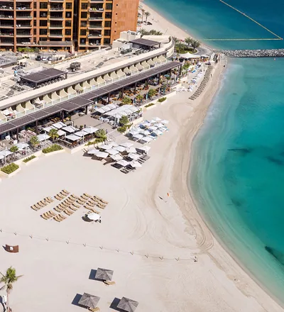 Club Vista Mare beach on Palm Jumeirah, by Nakheel